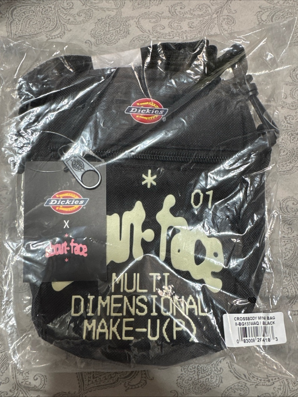 NWT Halsey Dickies x About Face Black Crossbody Mini Bag